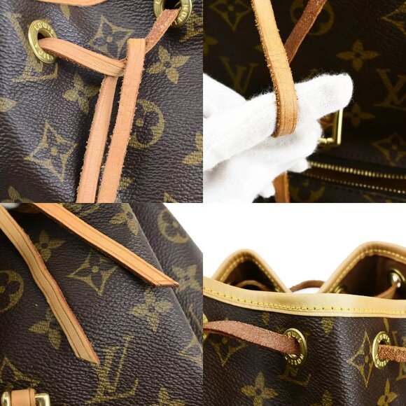 LOUIS VUITTON Montsouris MM Backpack Bag Monogram Leather Brown M51136 660RK300 main image 14